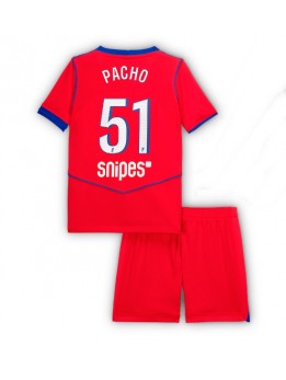 Otroški Nogometna dresi replika Paris Saint-Germain Willian Pacho #51 Tretji 2025-26 Kratek rokav (+ hlače)